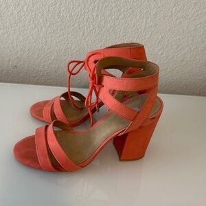 Gianni Bini Roma Red Chunky Heels
